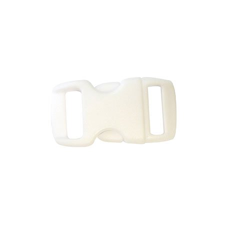 Clips plastique - blanc -  10 mm - 10 pces