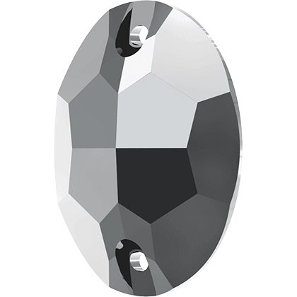 Pierre à coudre ovale 3210 - 10 mm - Crystal Light Chrome