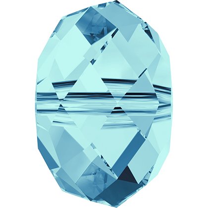 Perle briolette 5040 - 8 mm - Aquamarine