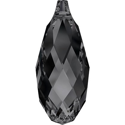 Pendentif briolette 6010 - 13 mm - Crystal Silver Night