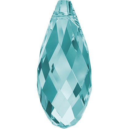 Pendentif briolette 6010 - 13 mm - Light Turquoise