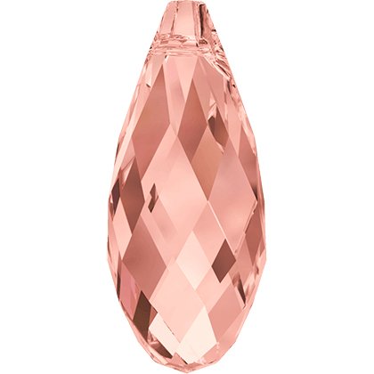 Pendentif briolette 6010 - 13 mm - Rose Peach