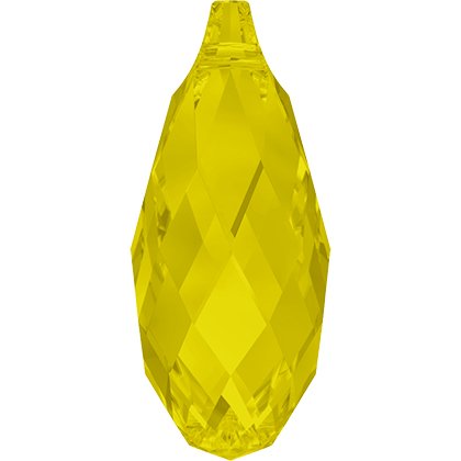 Pendentif briolette 6010 - 13 mm - Yellow Opal