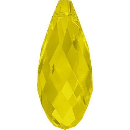 Pendentif briolette 6010 - 13 mm - Yellow Opal