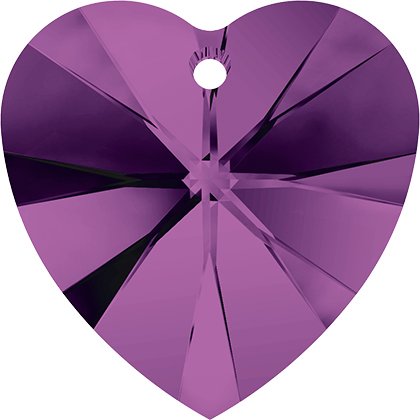 Pendentif cœur Xilion 6228 - 14 mm - Amethyst