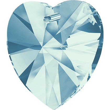 Pendentif cœur Xilion 6228 - 14 mm - Aquamarine