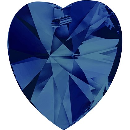 Pendentif cœur Xilion 6228 - 14 mm - Bermuda Blue