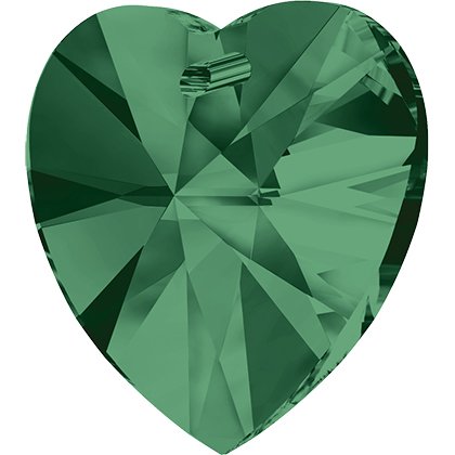 Pendentif cœur Xilion 6228 - 14 mm - Emerald