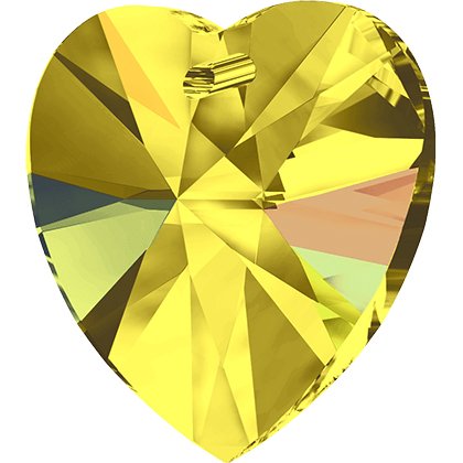 Pendentif cœur Xilion 6228 - 14 mm - Light Topaz Aurore Boreale
