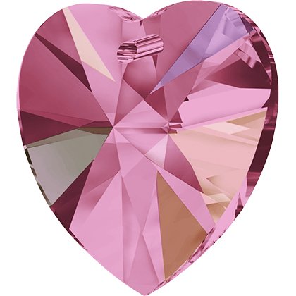 Pendentif cœur Xilion 6228 - 14 mm - Rose Aurore Boreale