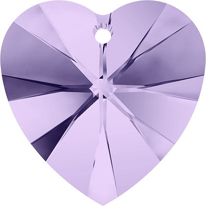 Pendentif cœur Xilion 6228 - 14 mm - Violet