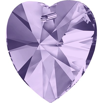 Pendentif cœur Xilion 6228 - 14 mm - Violet