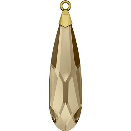 Pendentif Raindrop doré 6533 - 17.5 mm - Crystal Golden Shadow