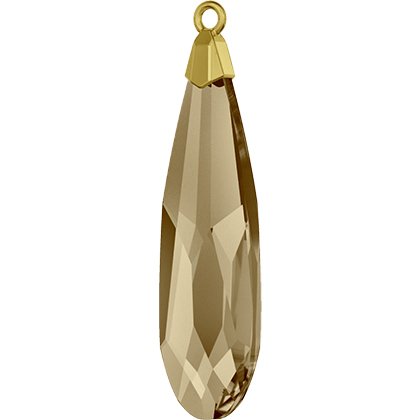 Pendentif Raindrop doré 6533 - 17.5 mm - Crystal Golden Shadow