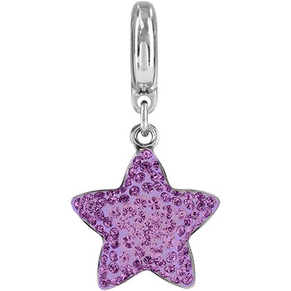 BeCharmed Pavé étoile 86512 - 14 mm - Amethyst