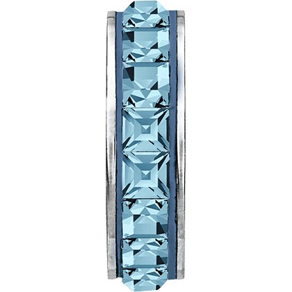 BeCharmed Pavé Stopper 81001 - 15 mm - Aquamarine