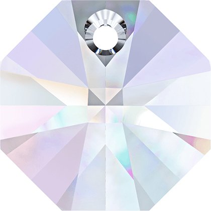 Pendentif octogonal 6401 - 12 mm - Crystal Aurore Boreale