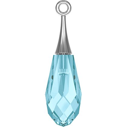 Pendentif Pure Drop argent 6532 - 21 mm - Aquamarine