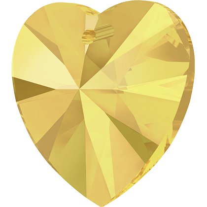 Pendentif cœur Xilion 6228 - 14 mm - Crystal Metallic Sunshine