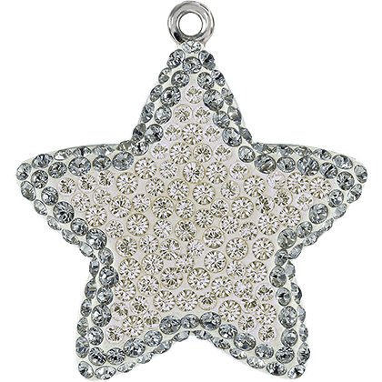 Pendentif pavé étoile 67422 - 14 mm - Moonlight