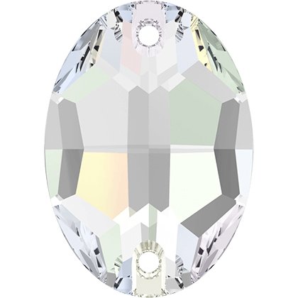 Pierre à coudre ovale 3210 - 10 mm - Crystal Aurore Boreale