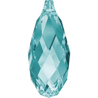 Pendentif briolette 6010 - 13 mm - Light Turquoise