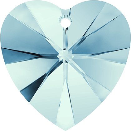 Pendentif cœur Xilion 6228 - 14 mm - Aquamarine
