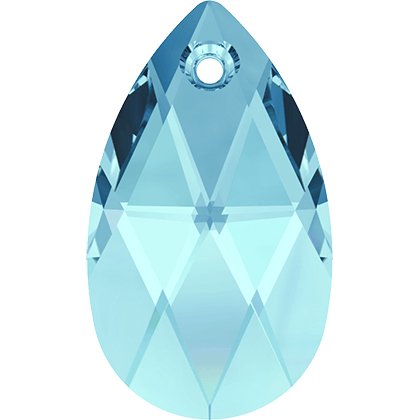 Pendentif poire 6106 - 22 mm - Aquamarine