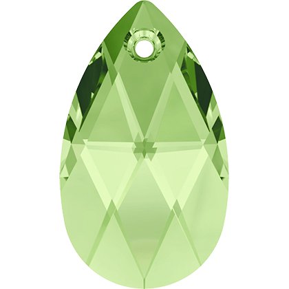 Pendentif poire 6106 - 22 mm - Peridot