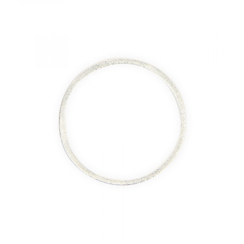 Anneau filigrané en métal - Argent brillant - 4 cm