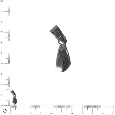 Belière simple L. 14 mm - Black nickel