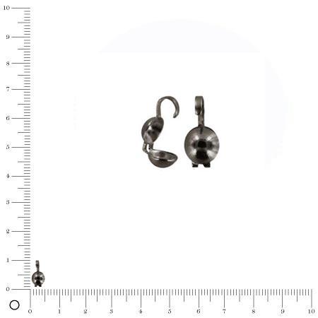 Cache nœud Ø 5 mm - Black nickel - lot de 10