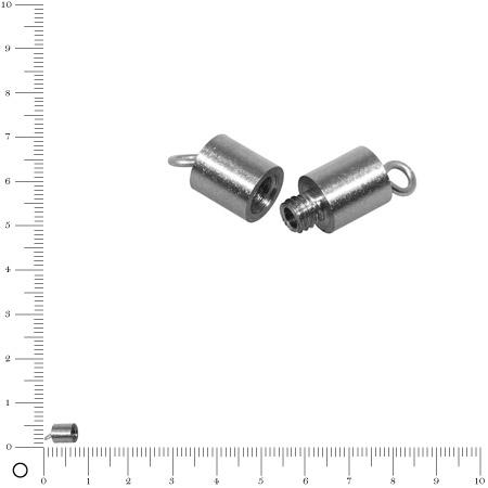 Fermoir à vis L. 11 mm - Acier inoxydable