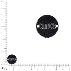 Médaille chance Ø 17 mm - Argenté