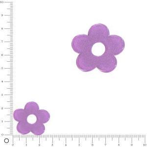 Breloque fleur pour bague à monter Ø 28 mm - Violet