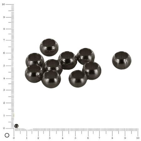 Perle à écraser Ø 3 mm - Black nickel - Lot de 10