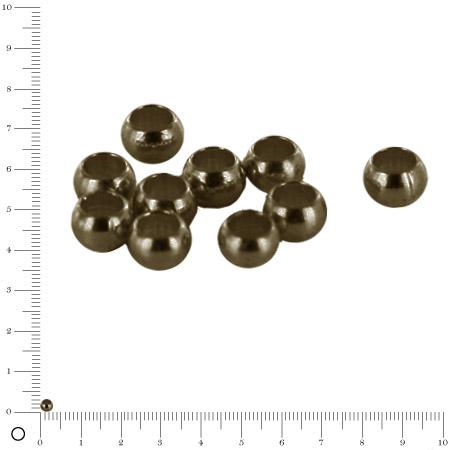 Perle à écraser Ø 3 mm - Bronze vieilli - Lot de 10