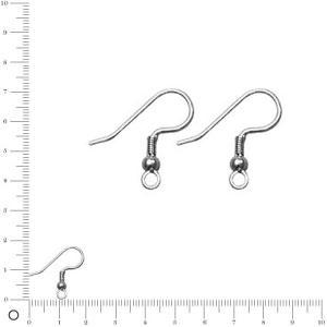 Crochets d'oreilles - 20 mm - Acier chirurgical x 3 paires