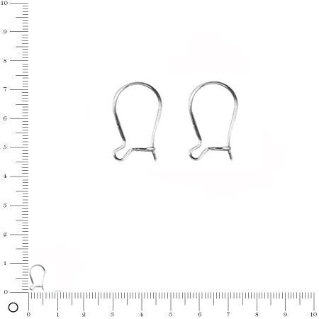 Boucles d'oreilles arche PM - Argent véritable x 2 pièces