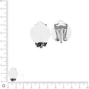 Clips d'oreilles - Ø 12 mm - Argenté