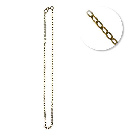 Chaine sautoir - Grosses mailles 4 mm - 64 cm - Bronze