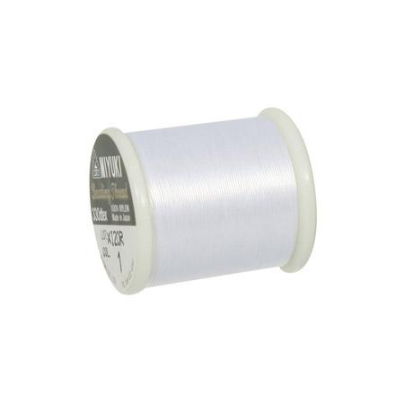 Fil nylon Miyuki Ø 0,25 mm - Blanc neige x 50 m