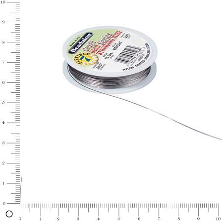 Fil cable - Ø 0,38 mm - Argenté x 9,2 m