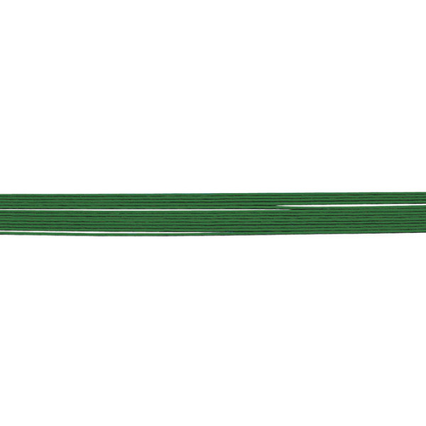 Fil vert pour art floral -  0,55 mm L 50 cm - 12 pcs