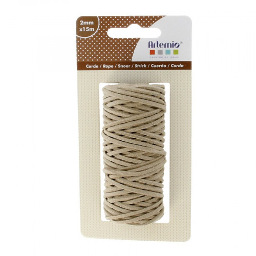 Cordon cuire - 2 mm x 15 m
