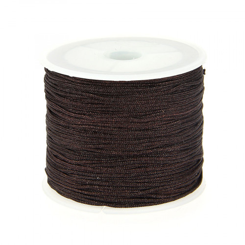 Fil de jade - Marron - 0,80 mm par 40 m