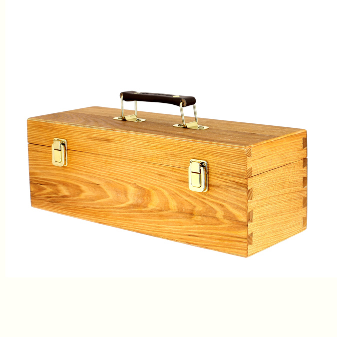 Boite de rangement en bois 13x36x12 cm