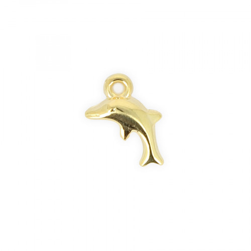 Perle breloque dauphin en résine - Or - 104 x 147mm
