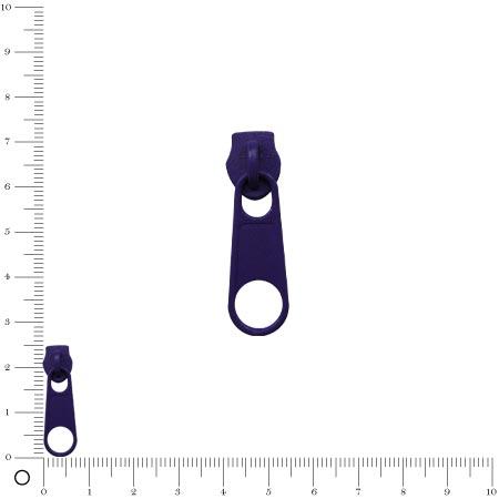 Pendentif fermeture éclair L. 25 mm - Violet