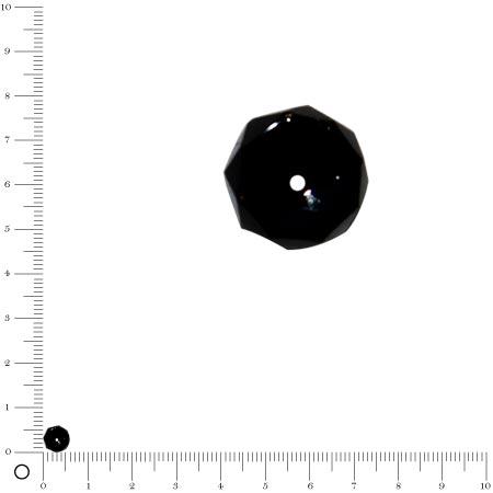 Rondelles facettées dépolies - Noir - 6 x 3 mm x 40 pces